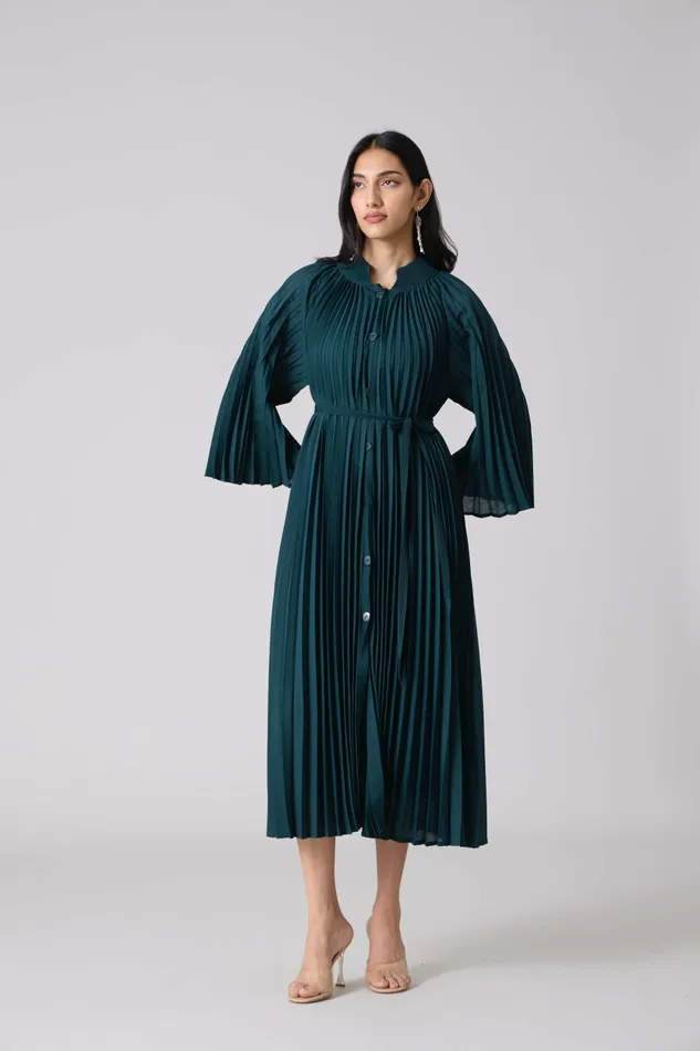 Scarlet Sage Dresses Erica Midi Dress 8211 Teal 8211 Women