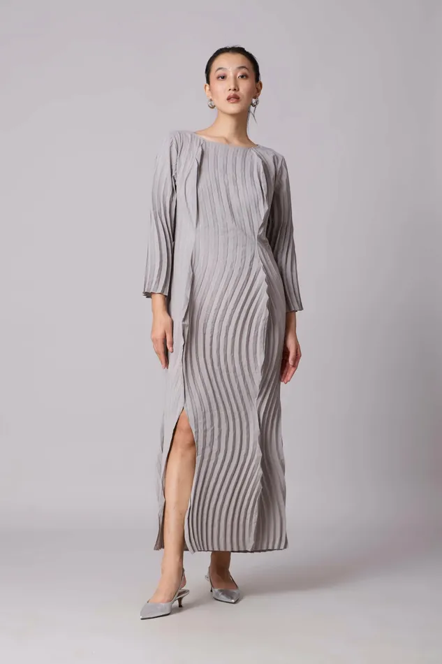 Scarlet Sage Dresses Imogen Dress 8211 Light Grey 8211 Women