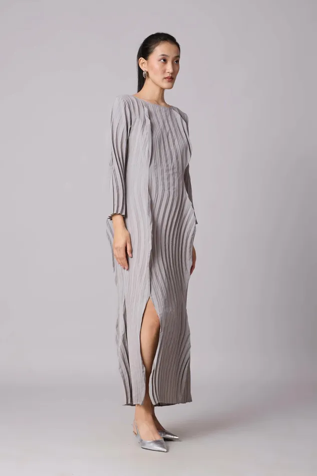 Scarlet Sage Dresses Imogen Dress 8211 Light Grey 8211 Women
