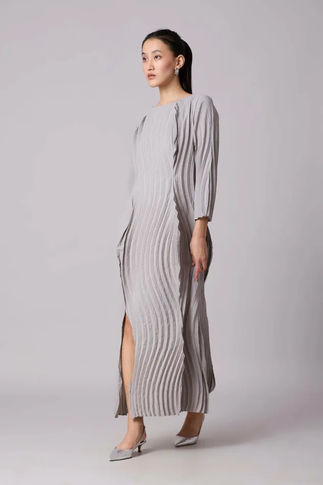Scarlet Sage Dresses Imogen Dress 8211 Light Grey 8211 Women