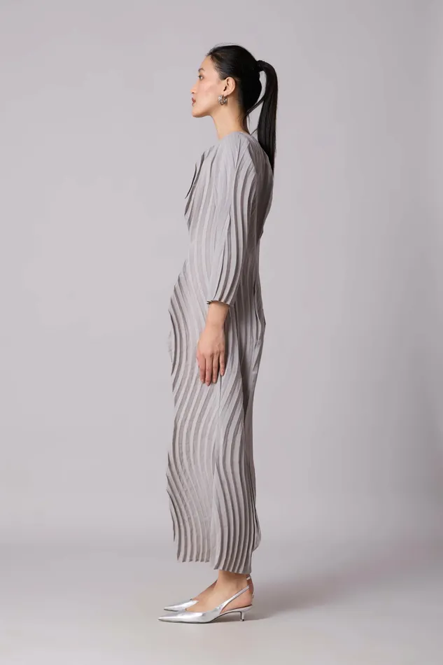 Scarlet Sage Dresses Imogen Dress 8211 Light Grey 8211 Women