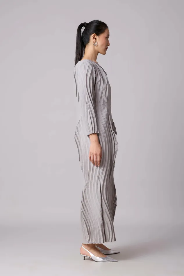 Scarlet Sage Dresses Imogen Dress 8211 Light Grey 8211 Women