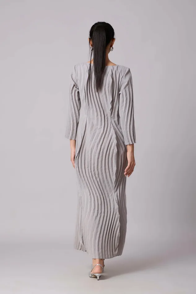 Scarlet Sage Dresses Imogen Dress 8211 Light Grey 8211 Women