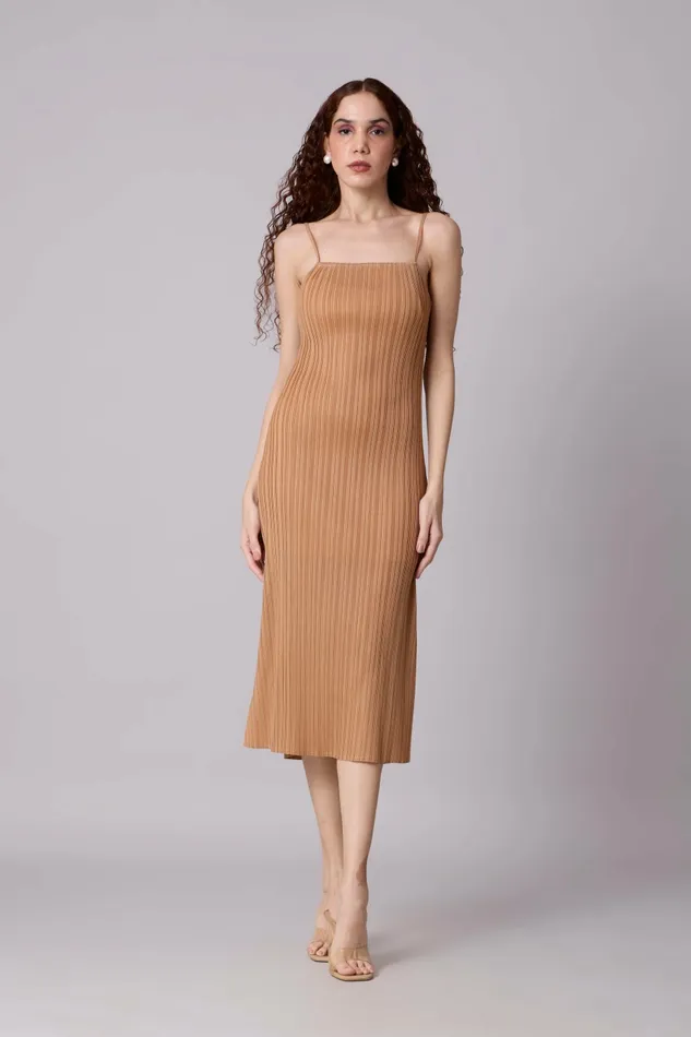 Scarlet Sage Dresses Olivia Slip Dress 8211 Mocha 8211 Women