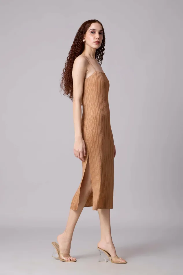 Scarlet Sage Dresses Olivia Slip Dress 8211 Mocha 8211 Women