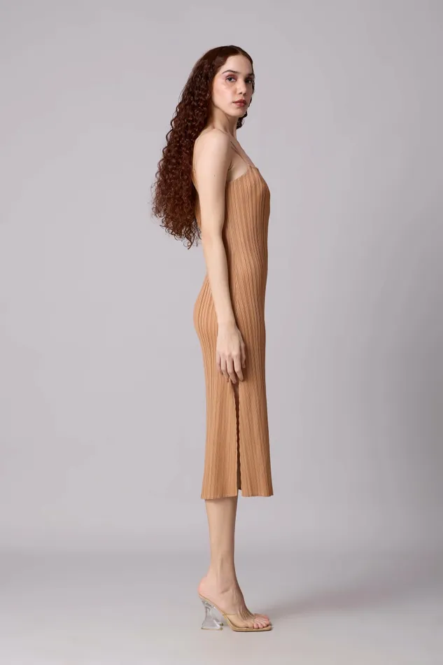 Scarlet Sage Dresses Olivia Slip Dress 8211 Mocha 8211 Women