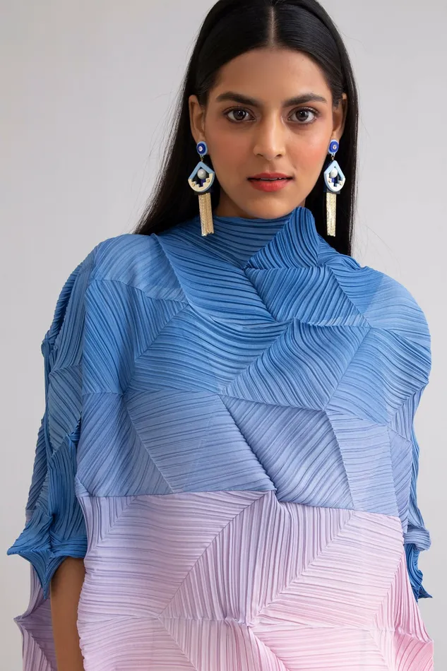 Scarlet Sage Gissa Bicalho Celeste Chain Tassel Earrings 8211 Blue and Royal Blue 8211 Women Scarlet Sage Gissa Bicalho Celeste Chain Tassel Earrings 8211 Blue and Royal Blue 8211 Women