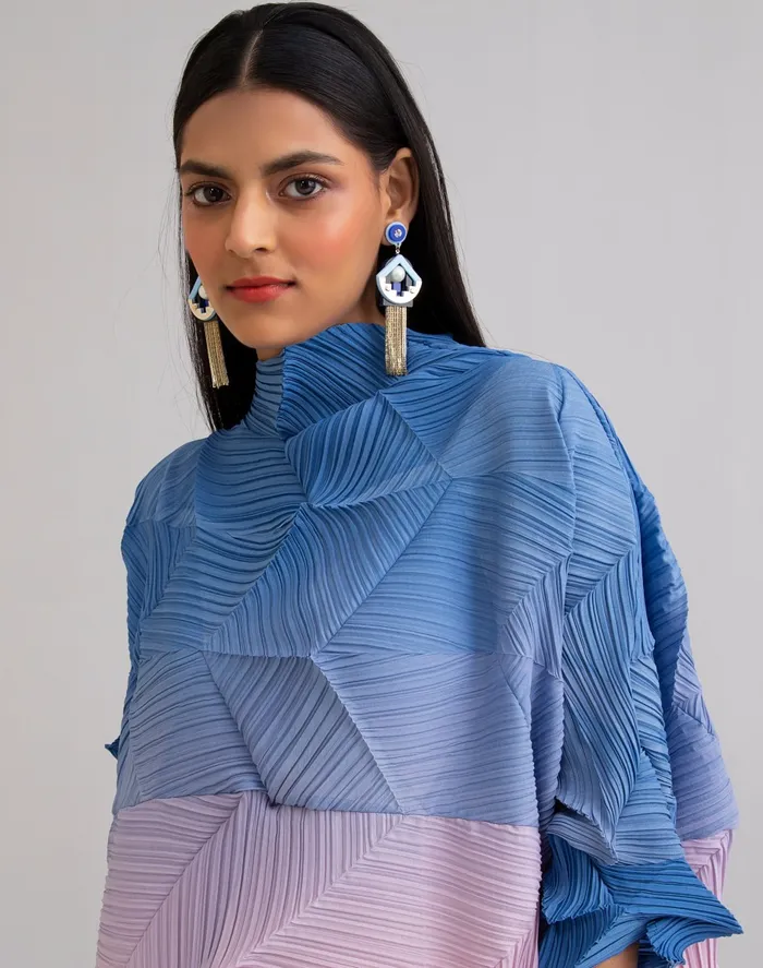 Scarlet Sage Gissa Bicalho Celeste Chain Tassel Earrings 8211 Blue and Royal Blue 8211 Women