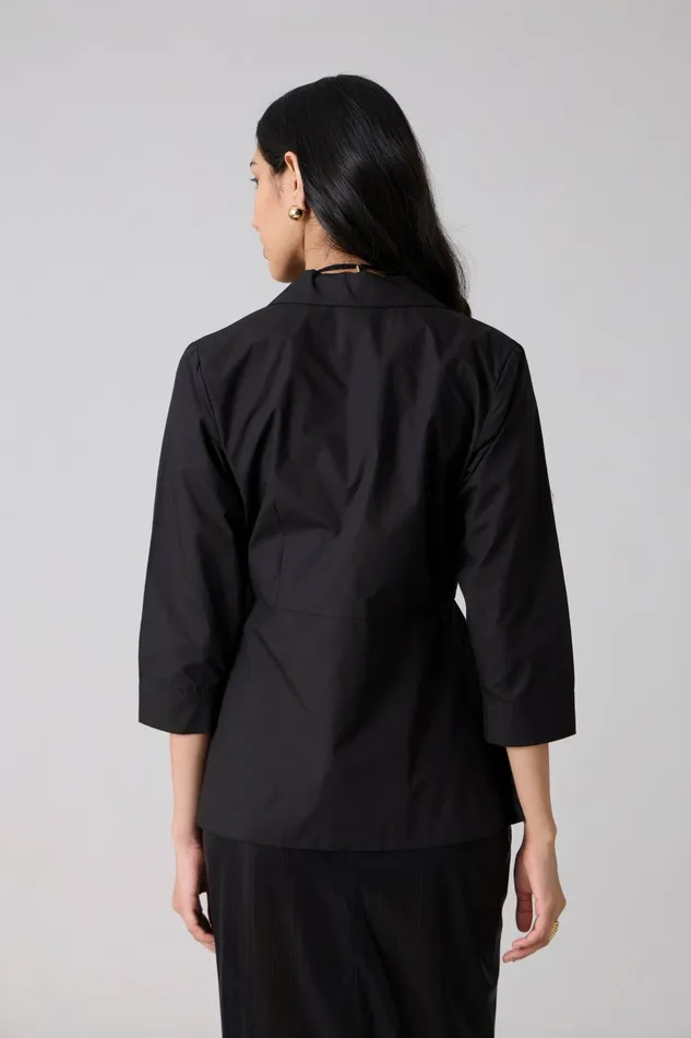 Scarlet Sage Overlays Atrina Applique Jacket 8211 Black 8211 Women