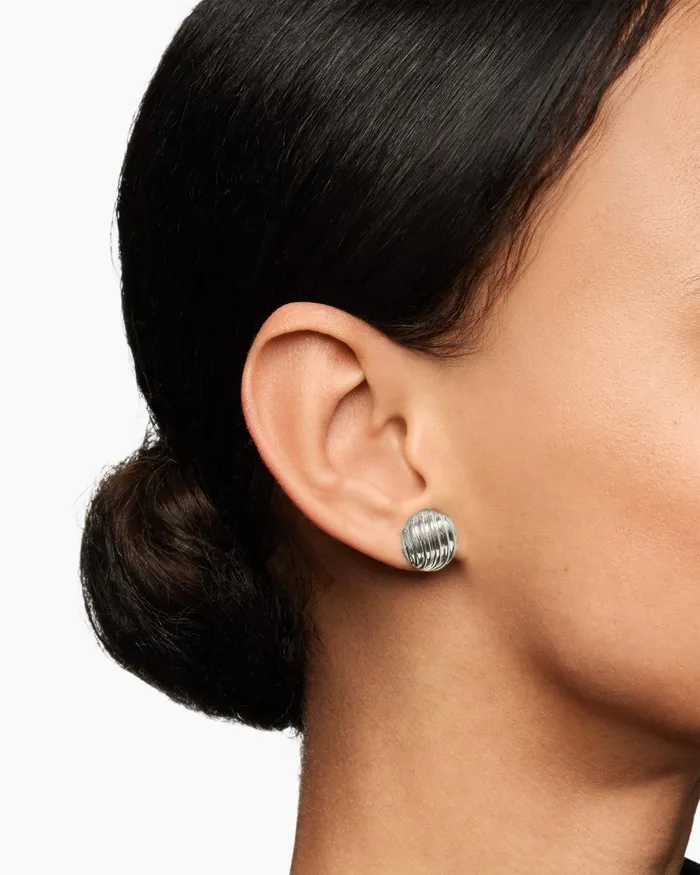 Sculpted Cable Stud Earrings In Sterling Silver 14mm Women David Yurman Stud Sculpted Cable Stud Earrings In Sterling Silver 14mm Women David Yurman Stud