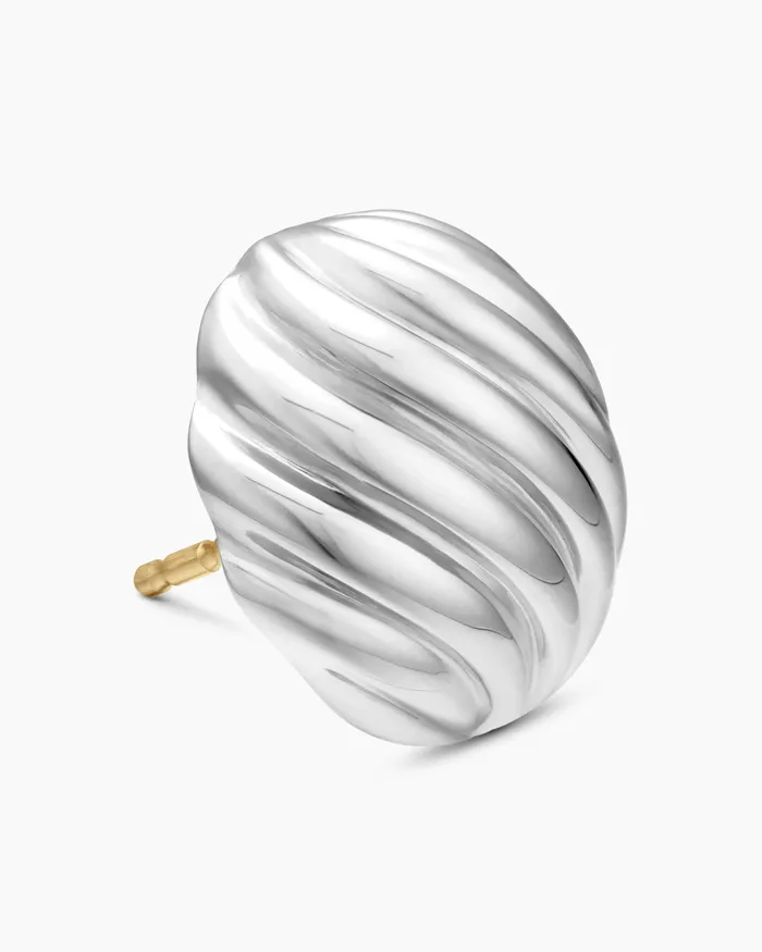 Sculpted Cable Stud Earrings In Sterling Silver 14mm Women David Yurman Stud Sculpted Cable Stud Earrings In Sterling Silver 14mm Women David Yurman Stud
