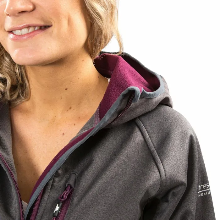 Shelly Softshell Jacket Carbon Marl Women Trespass Softshell Jackets