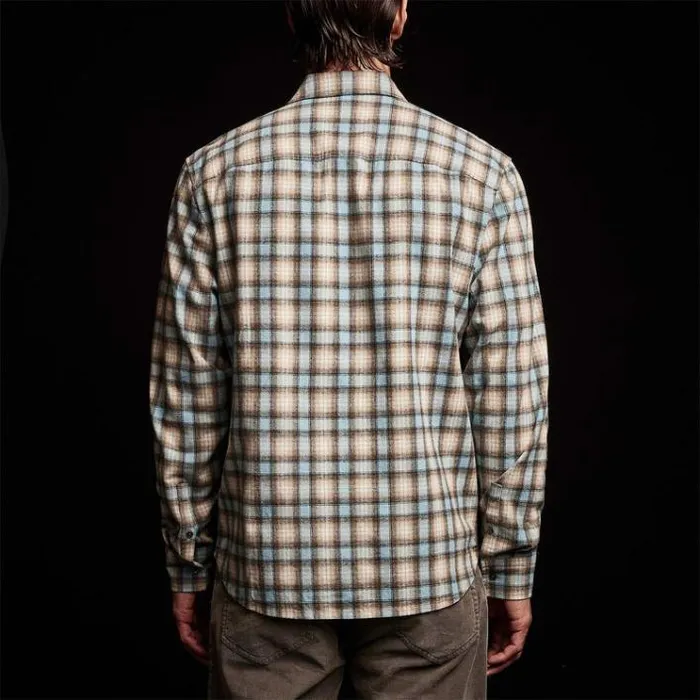 Shirting Men James Perse Plaid Flannel Shirt Baby Blue