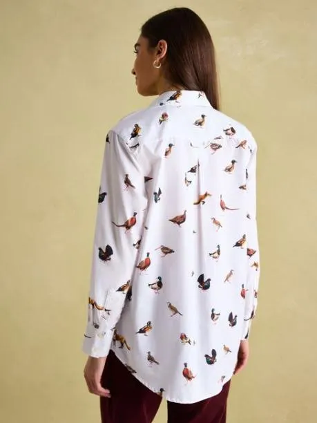 Shirts and Blouses Women Joules White Cotton Shirt
