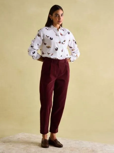 Shirts and Blouses Women Joules White Cotton Shirt