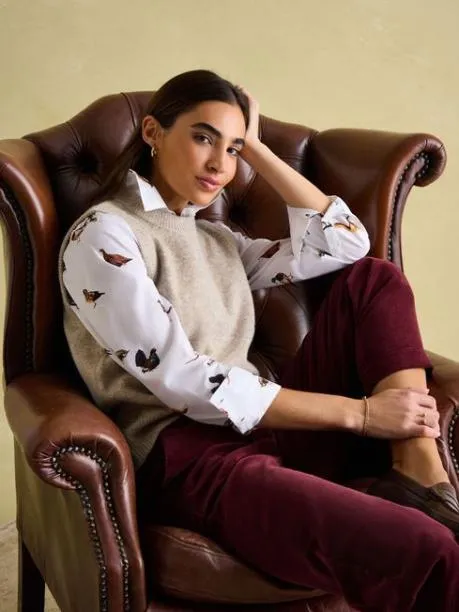 Shirts and Blouses Women Joules White Cotton Shirt