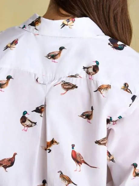 Shirts and Blouses Women Joules White Cotton Shirt