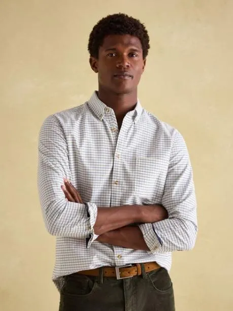 Shirts Men Joules Green Cotton Check Shirt