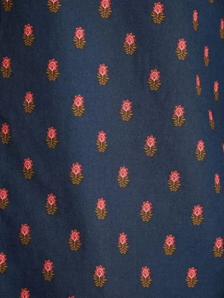 Shirts Men Joules Navy Ditsy Cotton Shirt
