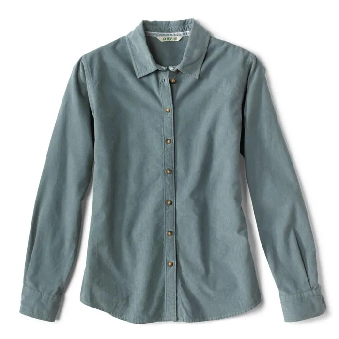 Shirts Women Orvis GarmentDyed Corduroy Shirt Tidewater