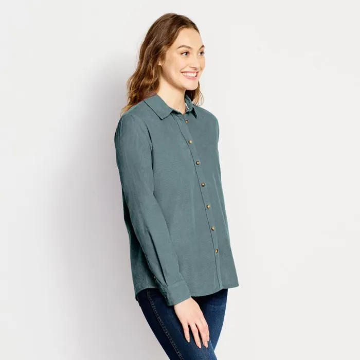 Shirts Women Orvis GarmentDyed Corduroy Shirt Tidewater