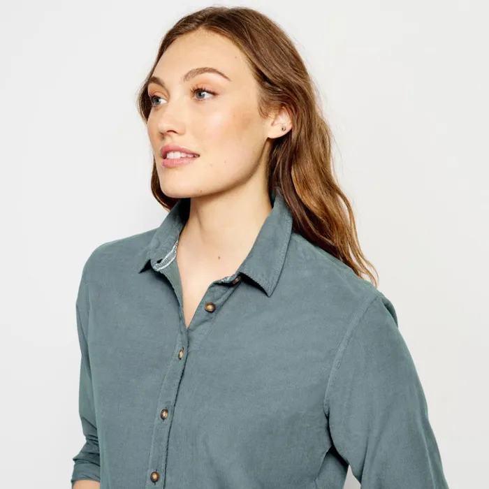 Shirts Women Orvis GarmentDyed Corduroy Shirt Tidewater