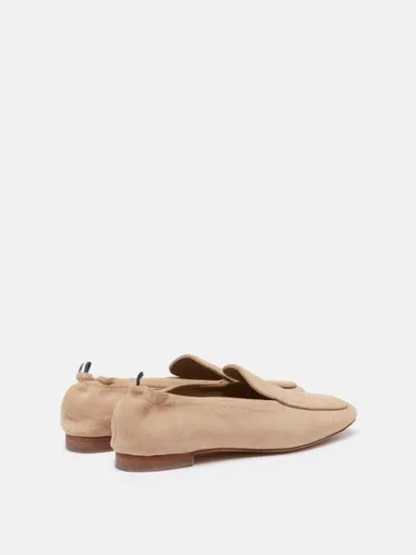 Shoes Women Joules Neutral Suede Loafers