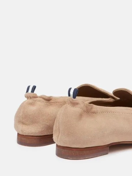 Shoes Women Joules Neutral Suede Loafers
