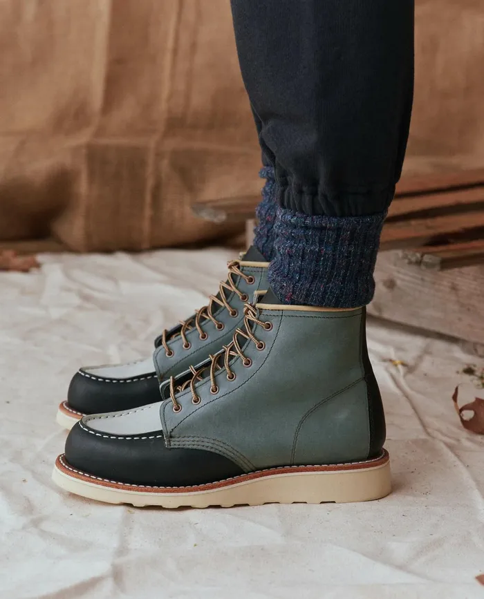 Shoes Women The Great The Red Wing Heritage Boot Indigo Colorblock Shoes Women The Great The Red Wing Heritage Boot Indigo Colorblock