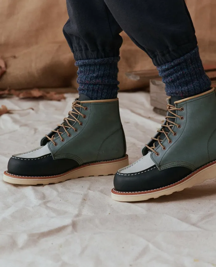 Shoes Women The Great The Red Wing Heritage Boot Indigo Colorblock Shoes Women The Great The Red Wing Heritage Boot Indigo Colorblock