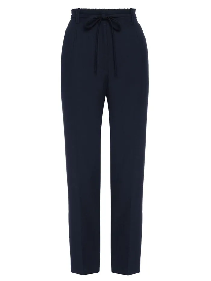 Shop Brochu Walker Bottoms The Dion Pleat Front Pant Baltic Navy