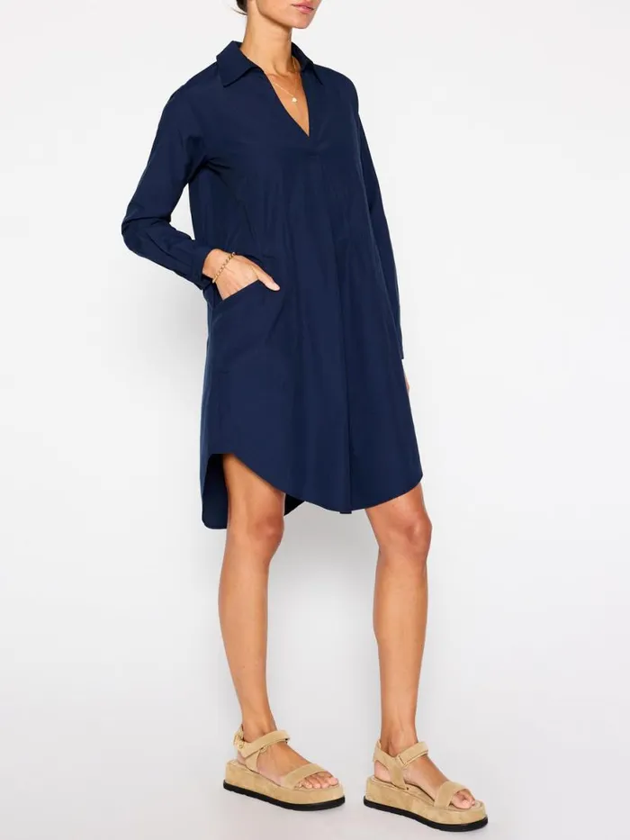 Shop Brochu Walker Dresses The Ives Popover Dress Navy