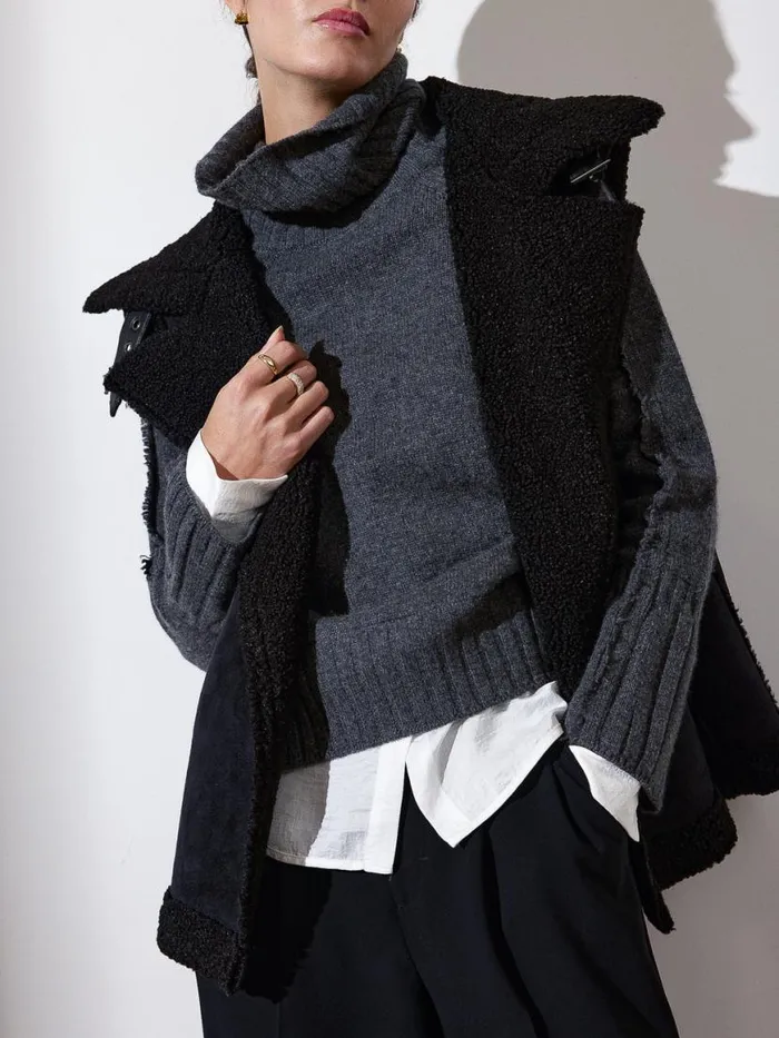 Shop Brochu Walker Jackets and Wraps The Loredo Vest Black Onyx