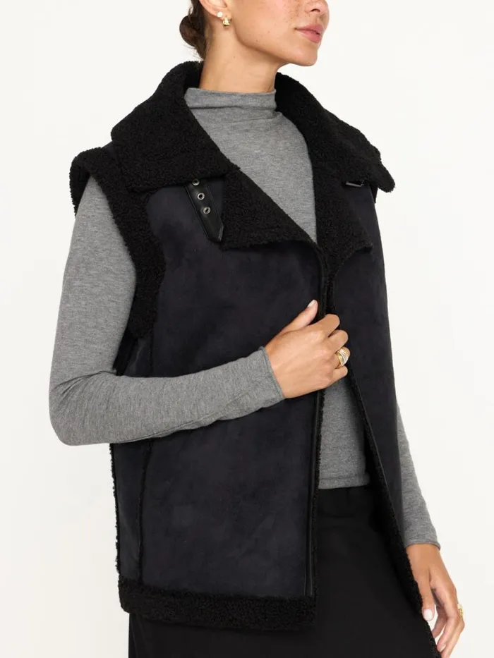 Shop Brochu Walker Jackets and Wraps The Loredo Vest Black Onyx