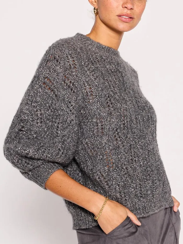 Shop Brochu Walker Sweaters The Restoin Pullover Sweater Pewter