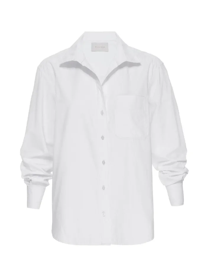 Shop Brochu Walker Tops The Everyday Shirt Salt White