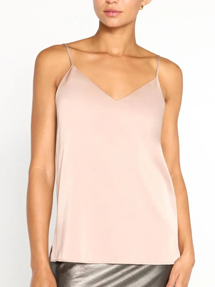 Shop Brochu Walker Tops The Everyday Silk Cami Dessert Pink