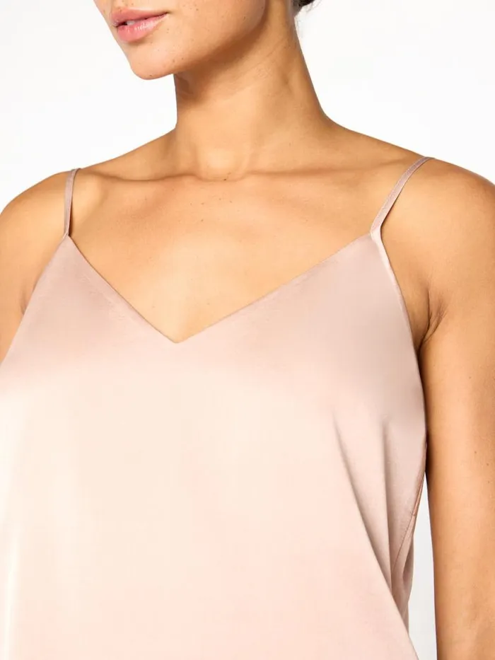 Shop Brochu Walker Tops The Everyday Silk Cami Dessert Pink
