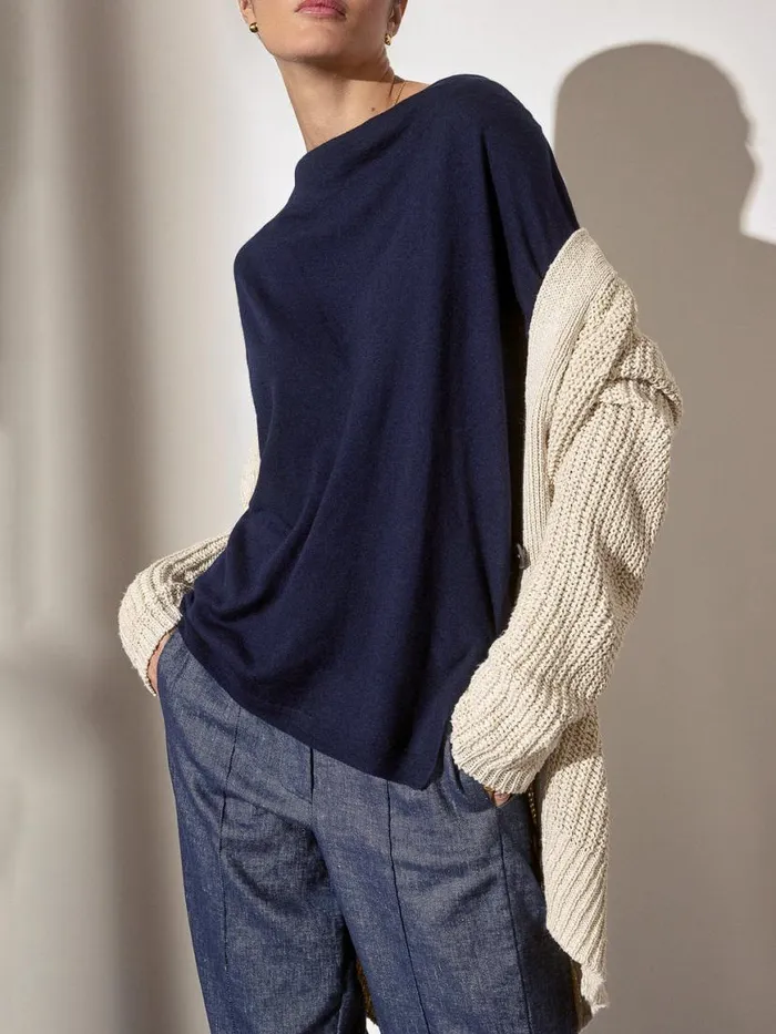 Shop Brochu Walker Tops The Vos Top Baltic Navy