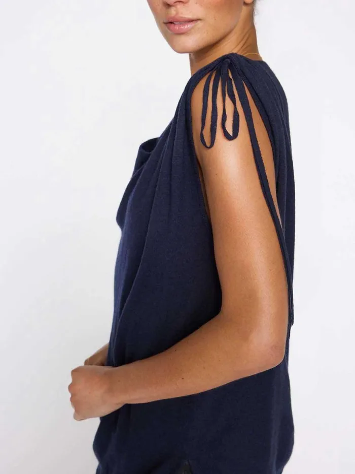 Shop Brochu Walker Tops The Vos Top Baltic Navy