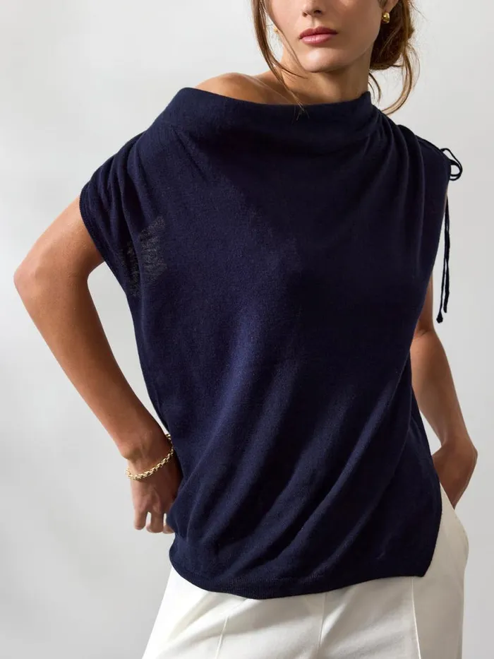 Shop Brochu Walker Tops The Vos Top Baltic Navy