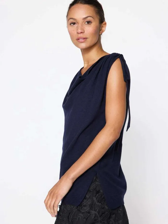 Shop Brochu Walker Tops The Vos Top Baltic Navy