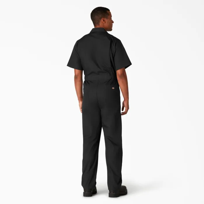 Short Sleeve Coveralls Black Black bk Men Dickies Coveralls Short Sleeve Coveralls Black Black bk Men Dickies Coveralls