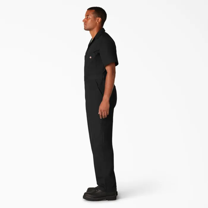 Short Sleeve Coveralls Black Black bk Men Dickies Coveralls Short Sleeve Coveralls Black Black bk Men Dickies Coveralls