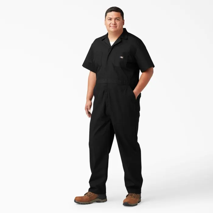Short Sleeve Coveralls Black Black bk Men Dickies Coveralls Short Sleeve Coveralls Black Black bk Men Dickies Coveralls