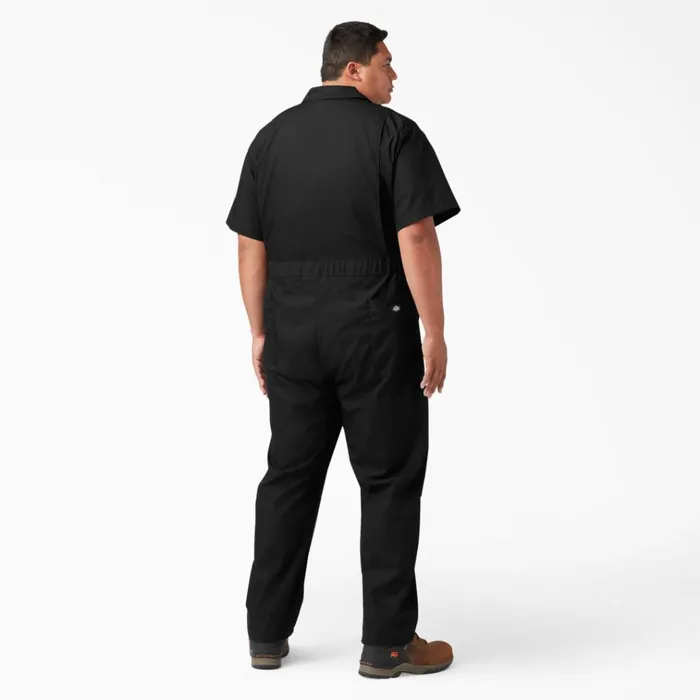 Short Sleeve Coveralls Black Black bk Men Dickies Coveralls Short Sleeve Coveralls Black Black bk Men Dickies Coveralls