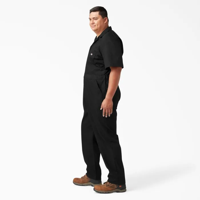 Short Sleeve Coveralls Black Black bk Men Dickies Coveralls Short Sleeve Coveralls Black Black bk Men Dickies Coveralls