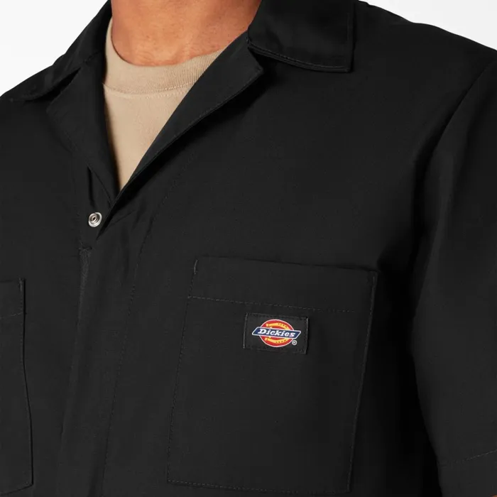 Short Sleeve Coveralls Black Black bk Men Dickies Coveralls Short Sleeve Coveralls Black Black bk Men Dickies Coveralls