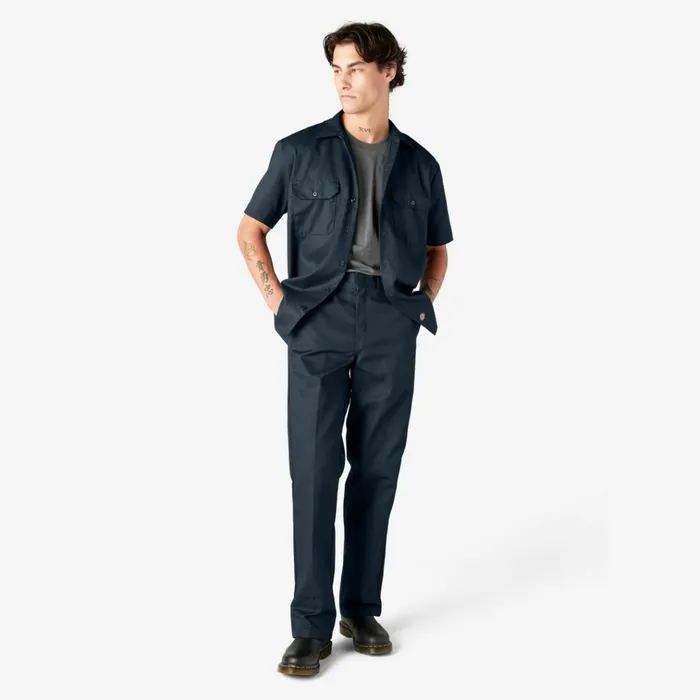 Short Sleeve Work Shirt Dark Navy Dark Navy dn Men Dickies Work Shirts