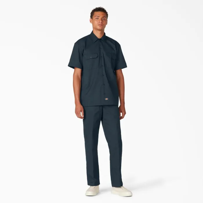 Short Sleeve Work Shirt Dark Navy Dark Navy dn Men Dickies Work Shirts